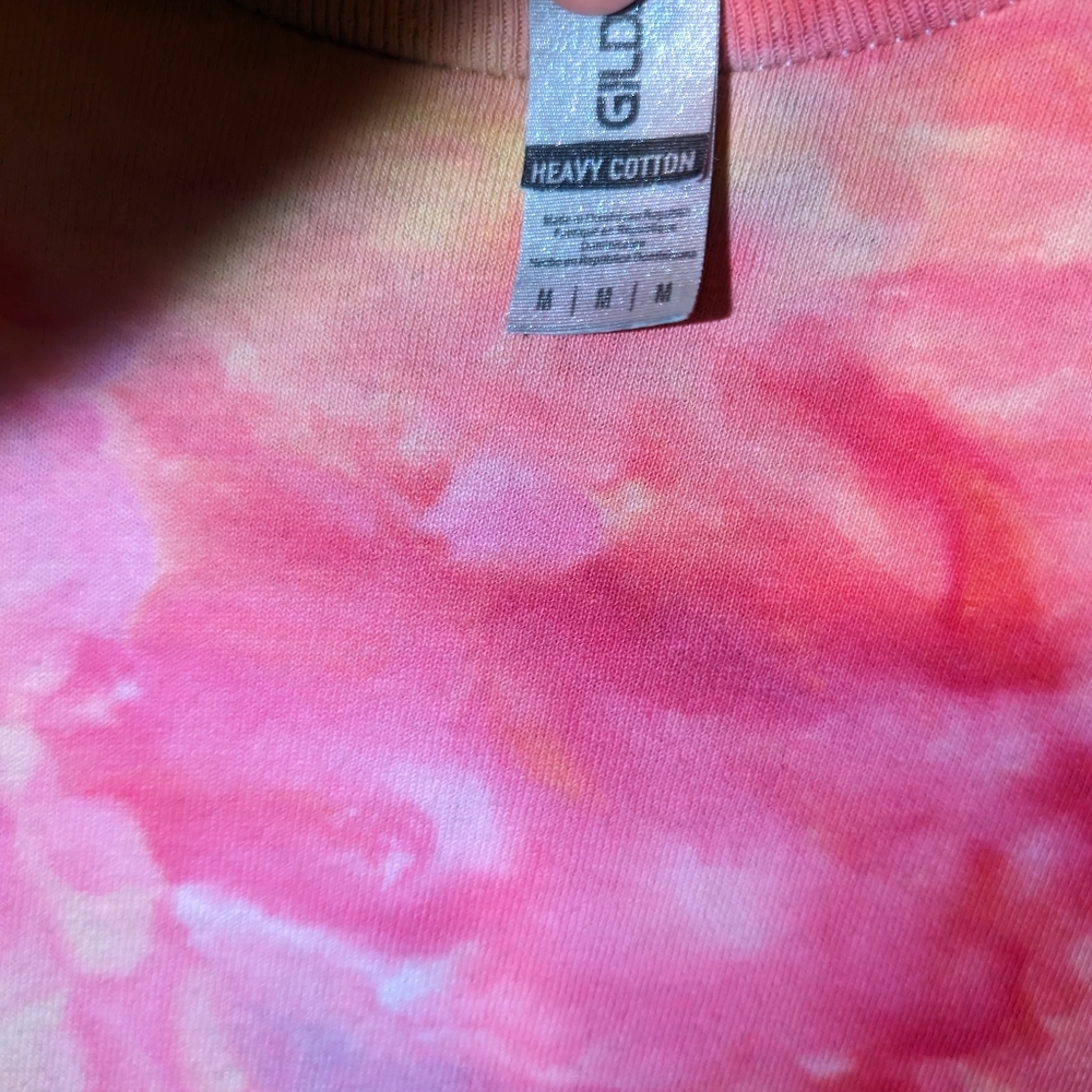 Ice dye Guitar t-shirt, Medium tie dye guitar festival t-shirt - Picture 2 of 5